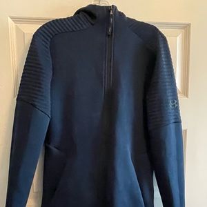 Blue full zip hooded jacket